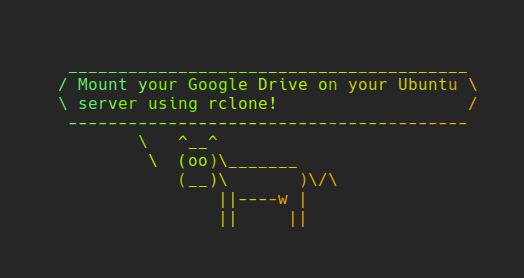 How to mount your GDrive on Ubuntu using rclone