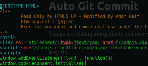 Auto Git Commit